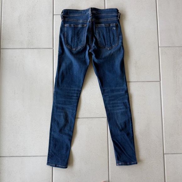 Rag n Bone Cate Mid-Rise Ankle Skinny Blue Denim Jeans - Picture 6 of 6